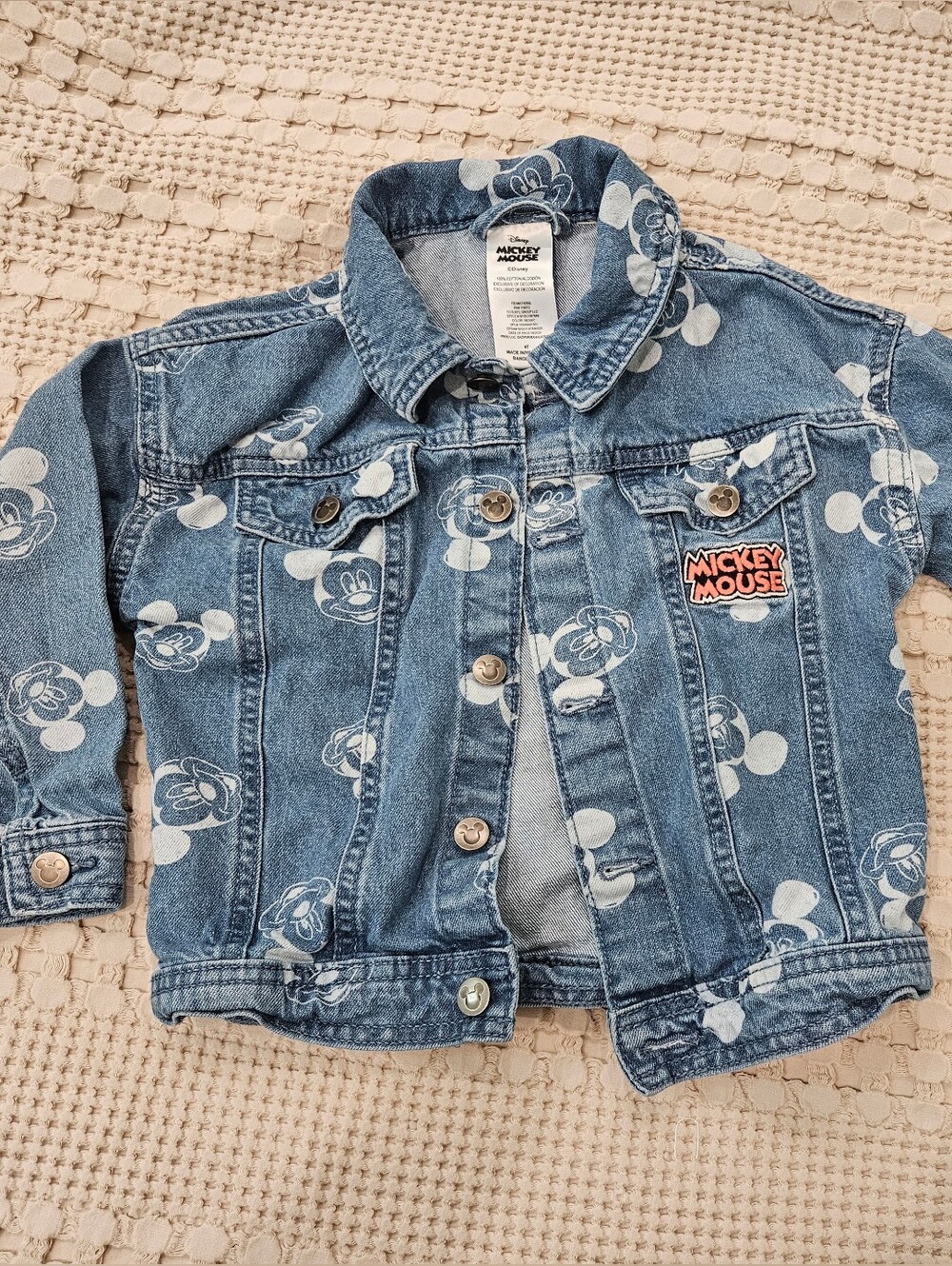 Kids Disney Denim Jacket Size 4T